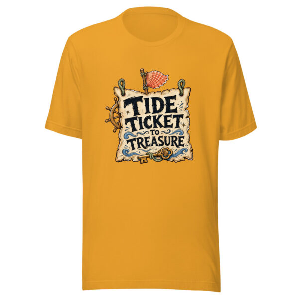 Tide Ticket To Treasure Graphic Tee mockup 4