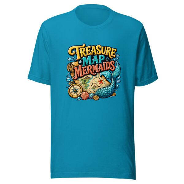 Treasure Map Mermaids Graphic Tee mockup 2 Treasure Map Mermaids Graphic Tee mockup 2