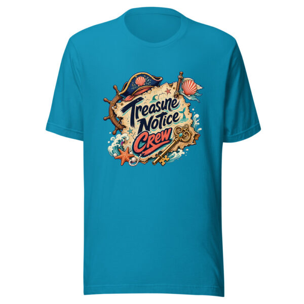 Treasure Notice Crew Graphic Tee mockup 2
