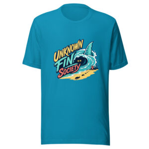 Unknown Fin Society Graphic Tee mockup 1 Unknown Fin Society Graphic Tee front view