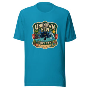 Unknown Fin Society Graphic Tee mockup 1 Unknown Fin Society Graphic Tee front view