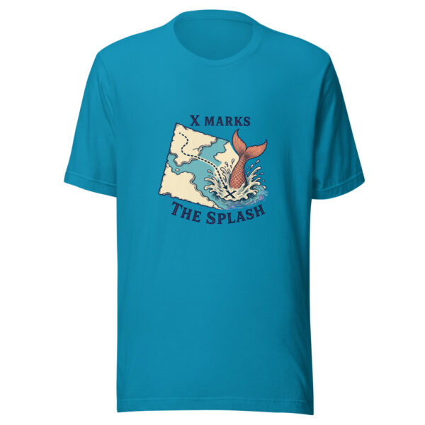 X Marks The Splash Family-mermaid-map-pun Graphic Tee mockup 2