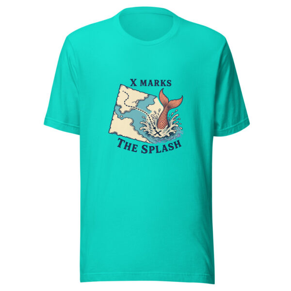 X Marks The Splash Family-mermaid-map-pun Graphic Tee mockup 3