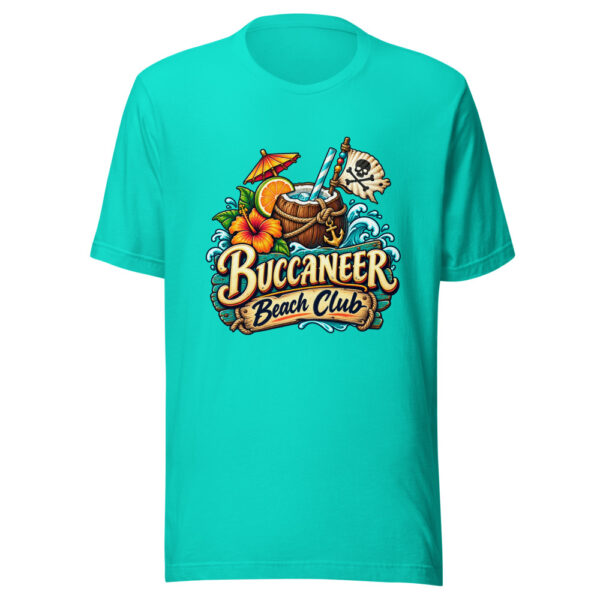 Buccaneer Beach Club Graphic Tee mockup 3