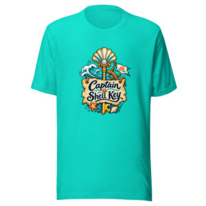 Captain Shell Key Graphic Tee mockup 1 Captain Shell Key Graphic Tee front view