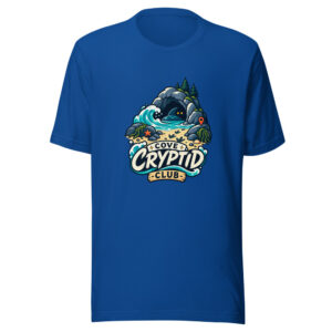 Cove Cryptid Club Graphic Tee mockup 1 Cove Cryptid Club Graphic Tee front view
