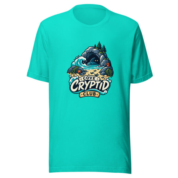 Cove Cryptid Club Graphic Tee mockup 3