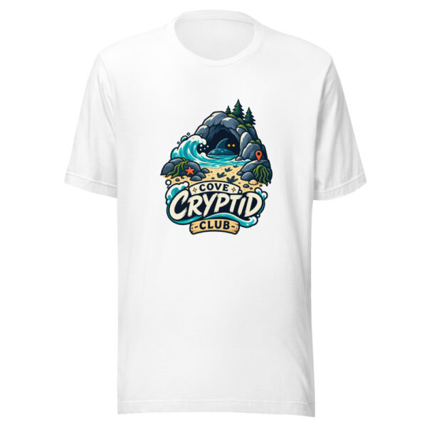 Cove Cryptid Club Graphic Tee mockup 5