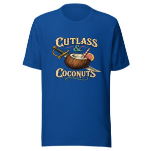 Cutlass & Coconuts Graphic Tee front view