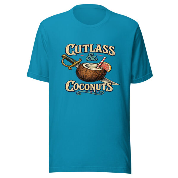 Cutlass & Coconuts Graphic Tee mockup 2