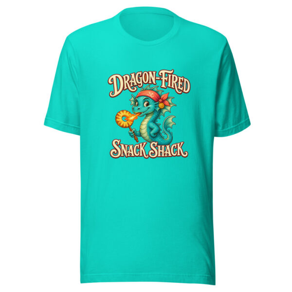 Dragon-Fired Snack Shack Dragon-fired-snack-shack Graphic Tee mockup 2 Dragon-Fired Snack Shack Dragon-fired-snack-shack Graphic Tee mockup 2