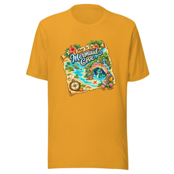 Map To The Mermaid Cove Graphic Tee mockup 1 Map To The Mermaid Cove Graphic Tee front view