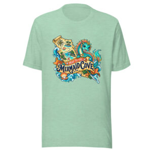 Map To The Mermaid Cove Graphic Tee front view