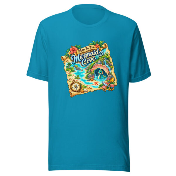 Map To The Mermaid Cove Graphic Tee mockup 2 Map To The Mermaid Cove Graphic Tee mockup 2