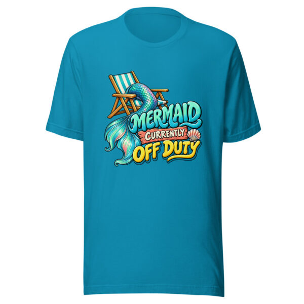 Mermaid Currently Off Duty Mermaid-off-duty-vacation Graphic Tee mockup 2 Mermaid Currently Off Duty Graphic Tee mockup 2