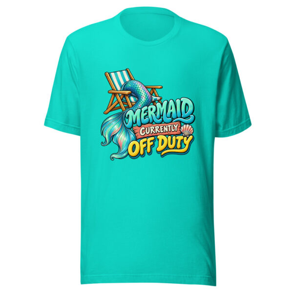 Mermaid Currently Off Duty Mermaid-off-duty-vacation Graphic Tee mockup 3 Mermaid Currently Off Duty Graphic Tee mockup 3
