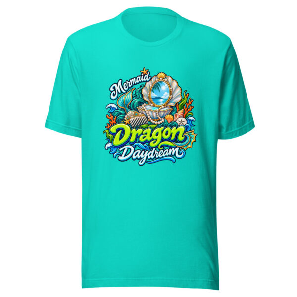 Mermaid Dragon Daydream Graphic Tee mockup 2