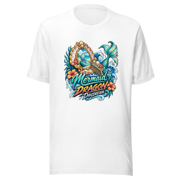 Mermaid Dragon Daydream Graphic Tee mockup 5 Mermaid Dragon Daydream Graphic Tee mockup 5