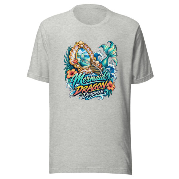 Mermaid Dragon Daydream Graphic Tee mockup 7 Mermaid Dragon Daydream Graphic Tee mockup 7