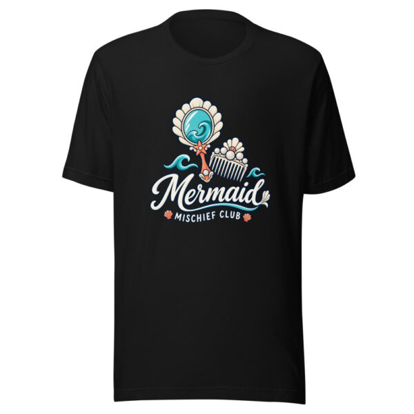 Mermaid Mischief Club Graphic Tee mockup 4 Mermaid Mischief Club Graphic Tee mockup 4