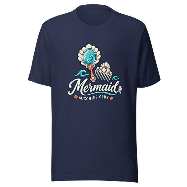 Mermaid Mischief Club Graphic Tee mockup 6 Mermaid Mischief Club Graphic Tee mockup 6