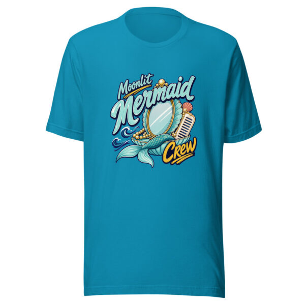 Moonlit Mermaid Crew Graphic Tee mockup 2 Moonlit Mermaid Crew Graphic Tee mockup 2