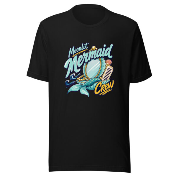 Moonlit Mermaid Crew Graphic Tee mockup 4 Moonlit Mermaid Crew Graphic Tee mockup 4