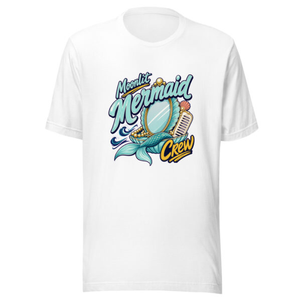 Moonlit Mermaid Crew Graphic Tee mockup 5 Moonlit Mermaid Crew Graphic Tee mockup 5