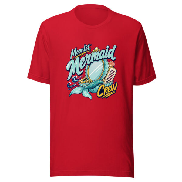 Moonlit Mermaid Crew Graphic Tee mockup 8 Moonlit Mermaid Crew Graphic Tee mockup 8