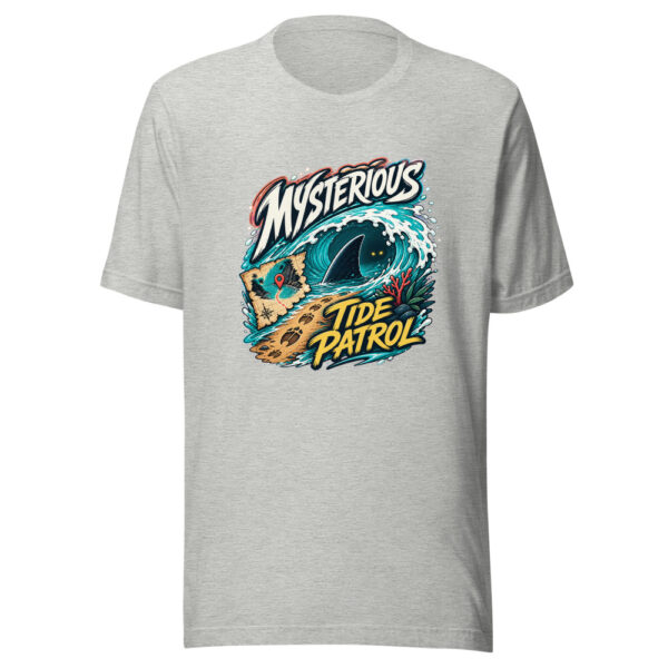 Mysterious Tide Patrol Graphic Tee mockup 7 Mysterious Tide Patrol Graphic Tee mockup 7