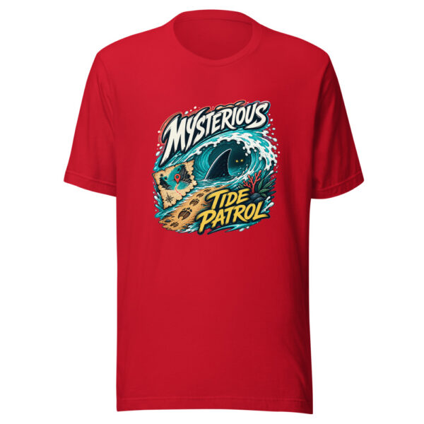 Mysterious Tide Patrol Graphic Tee mockup 8 Mysterious Tide Patrol Graphic Tee mockup 8