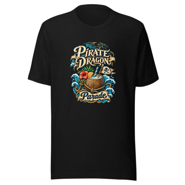 Pirate Dragon Parade Graphic Tee mockup 4 Pirate Dragon Parade Graphic Tee mockup 4