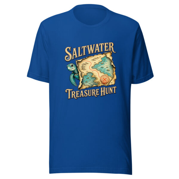 Saltwater Treasure Hunt Family-coastal-adventure Graphic Tee mockup 1 Saltwater Treasure Hunt Graphic Tee front view