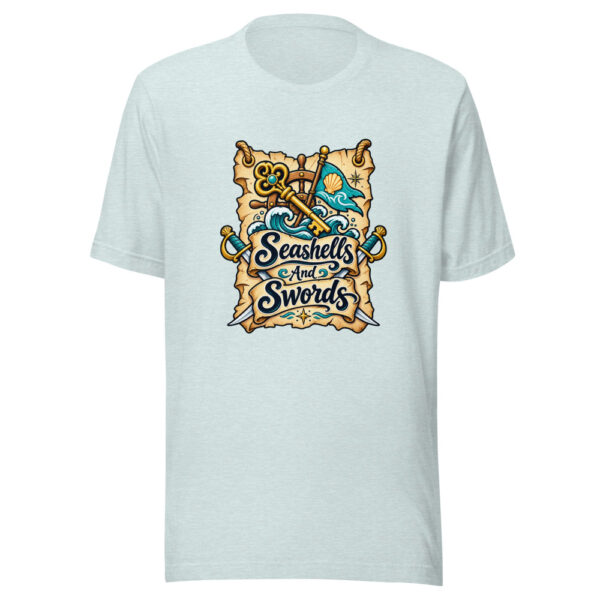 Seashells And Swords Graphic Tee front view