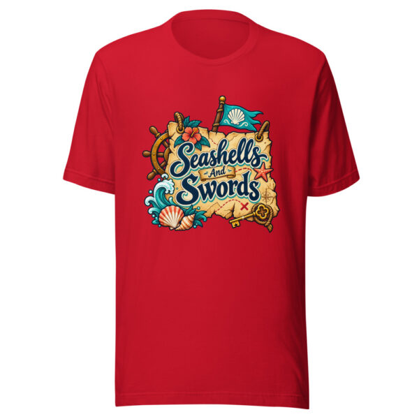 Seashells And Swords Graphic Tee mockup 8