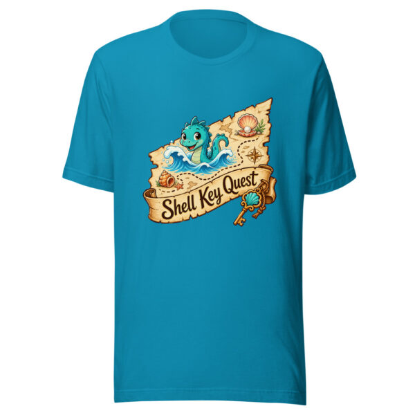 Shell Key Quest Graphic Tee mockup 1 Shell Key Quest Graphic Tee front view