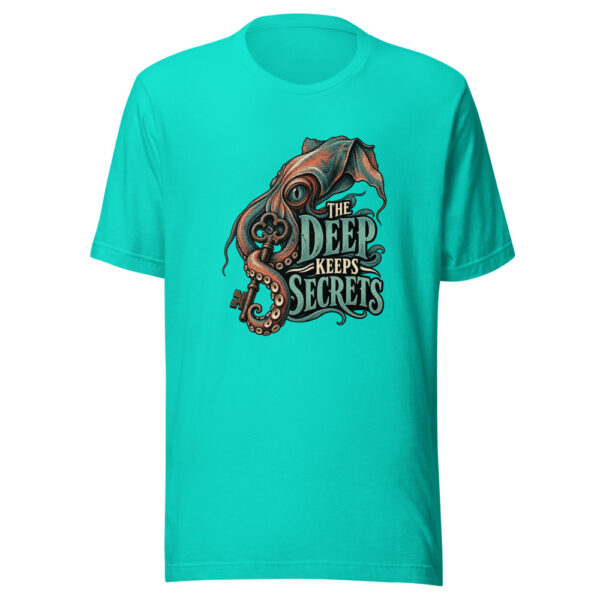 The Deep Keeps Secrets Graphic Tee mockup 3