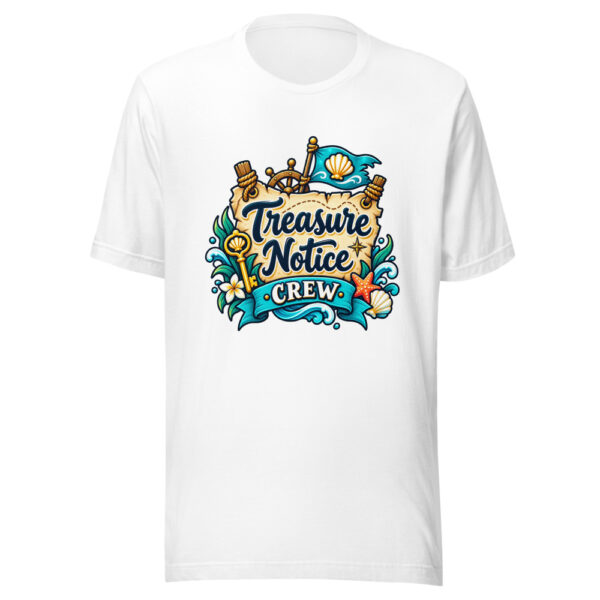 Treasure Notice Crew Graphic Tee mockup 5 Treasure Notice Crew Graphic Tee mockup 5