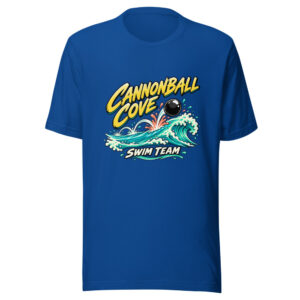 Cannonball Cove Swim Team Cannonball-cove-swim Graphic Tee mockup 1 Cannonball Cove Swim Team Cannonball-cove-swim Graphic Tee front view