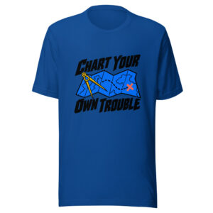 Chart Your Own Trouble Graphic Tee mockup 1 Chart Your Own Trouble Graphic Tee front view