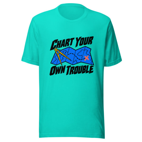 Chart Your Own Trouble Graphic Tee mockup 3 Chart Your Own Trouble Graphic Tee mockup 3