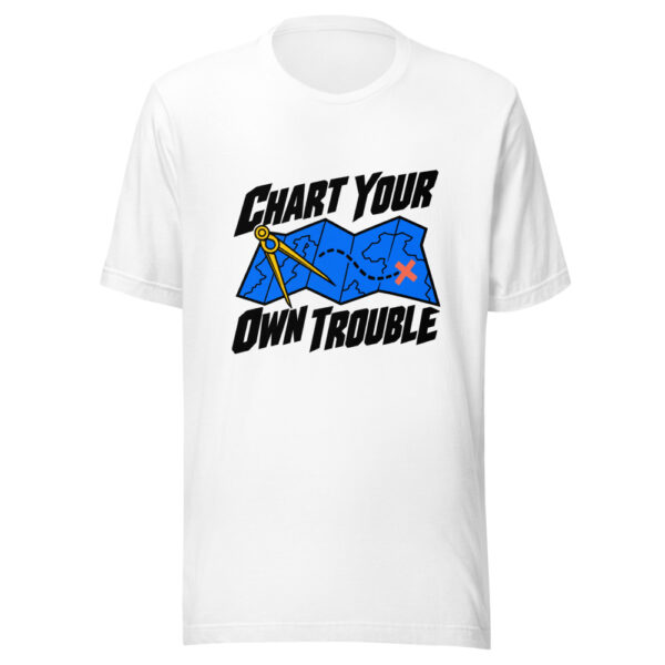 Chart Your Own Trouble Graphic Tee mockup 5 Chart Your Own Trouble Graphic Tee mockup 5
