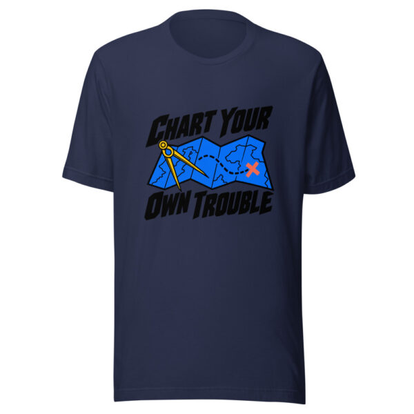 Chart Your Own Trouble Graphic Tee mockup 6 Chart Your Own Trouble Graphic Tee mockup 6