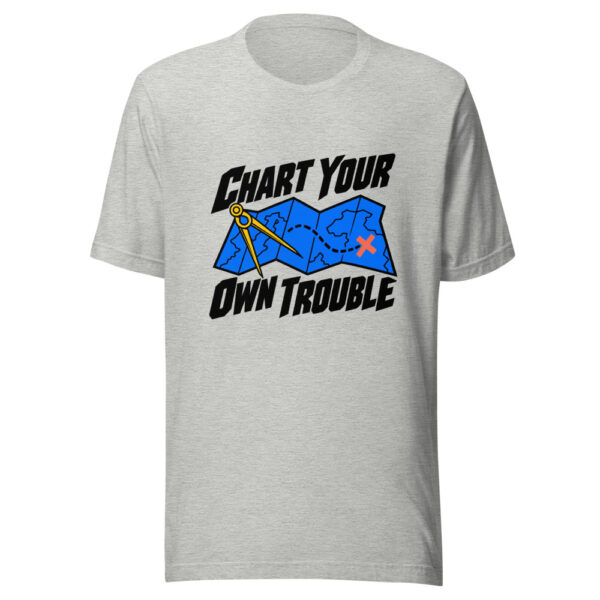 Chart Your Own Trouble Graphic Tee mockup 7 Chart Your Own Trouble Graphic Tee mockup 7