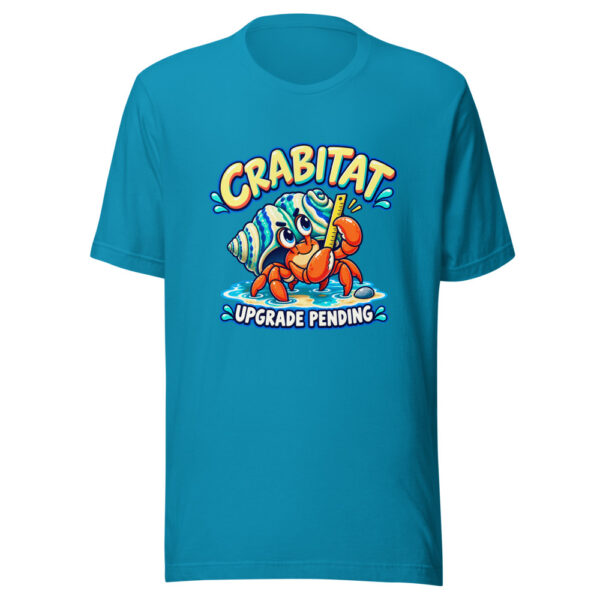 Crabitat Upgrade Pending Hermit-crab-renovation Graphic Tee mockup 2 Crabitat Upgrade Pending Hermit-crab-renovation Graphic Tee mockup 2