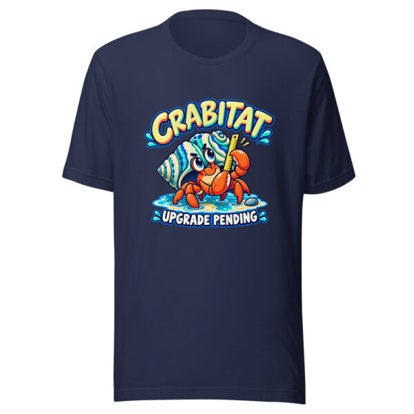 Crabitat Upgrade Pending Hermit-crab-renovation Graphic Tee mockup 6 Crabitat Upgrade Pending Hermit-crab-renovation Graphic Tee mockup 6
