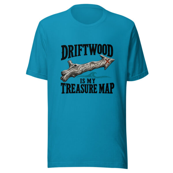 Driftwood Is My Treasure Map Graphic Tee mockup 2