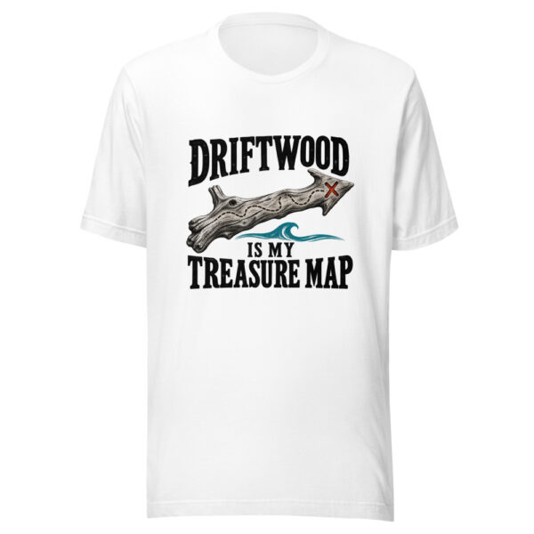 Driftwood Is My Treasure Map Graphic Tee mockup 5