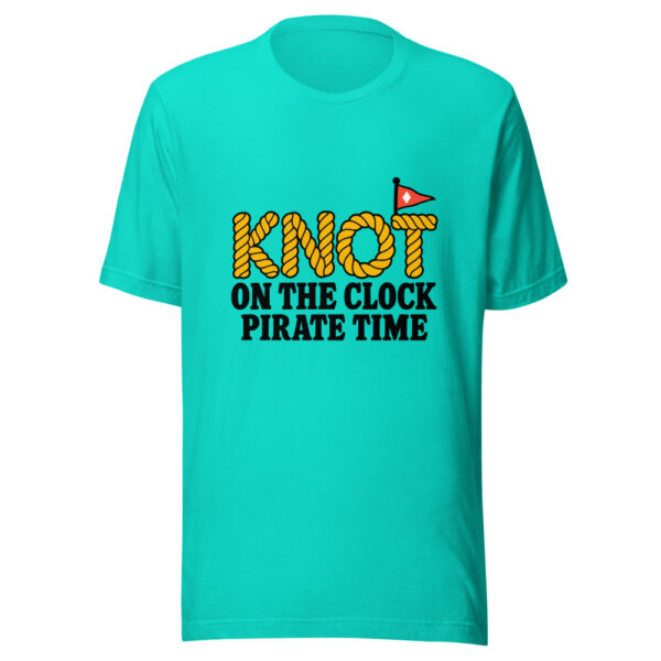Knot On The Clock Pirate Time Graphic Tee mockup 3 Knot On The Clock Pirate Time Graphic Tee mockup 3