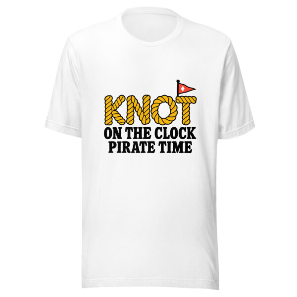 Knot On The Clock Pirate Time Graphic Tee mockup 5 Knot On The Clock Pirate Time Graphic Tee mockup 5